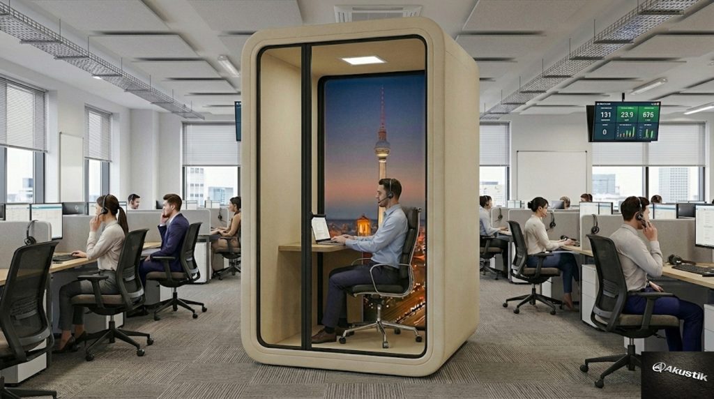 Q-Pod Berlin 1 Kişilik bireysel çalışma kabini